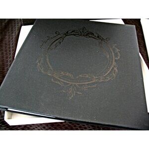 Vtg New Webway Black Expandable Post Bound Scrapbook Album 12” X 12” Deja Vu 2